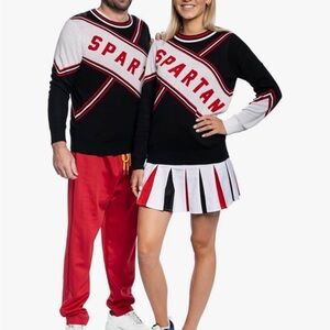 SNL Spartan Black and White Womens Costume